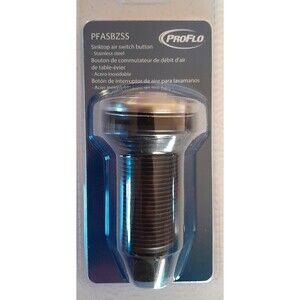 PROFLO PFASBZSS 3.5 Inch Sinktop Air Switch Button, Stainless Steel Sealed